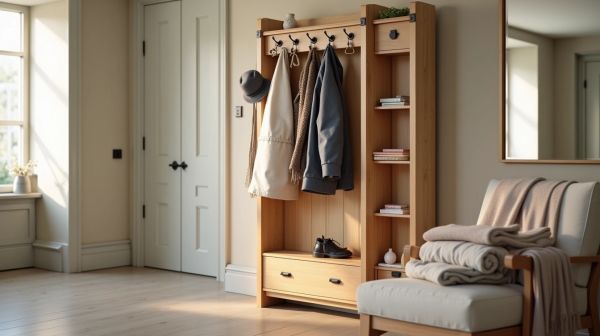 Porte-manteaux et patères : prévoir assez de rangement dans chaque pièce